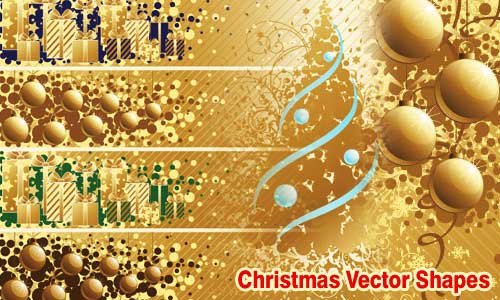 Christmas Vector Shapes for Designers EPS AI